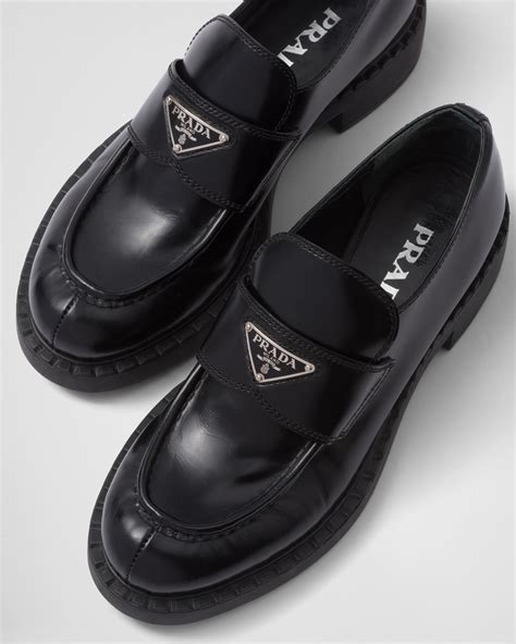 prada black loafers|Prada black loafers women.